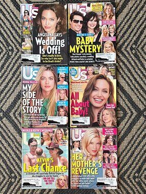 Vtg Y2K Lot of 6 US Weekly Magazines 2006 Celebrity Gossip Fashion Party Life